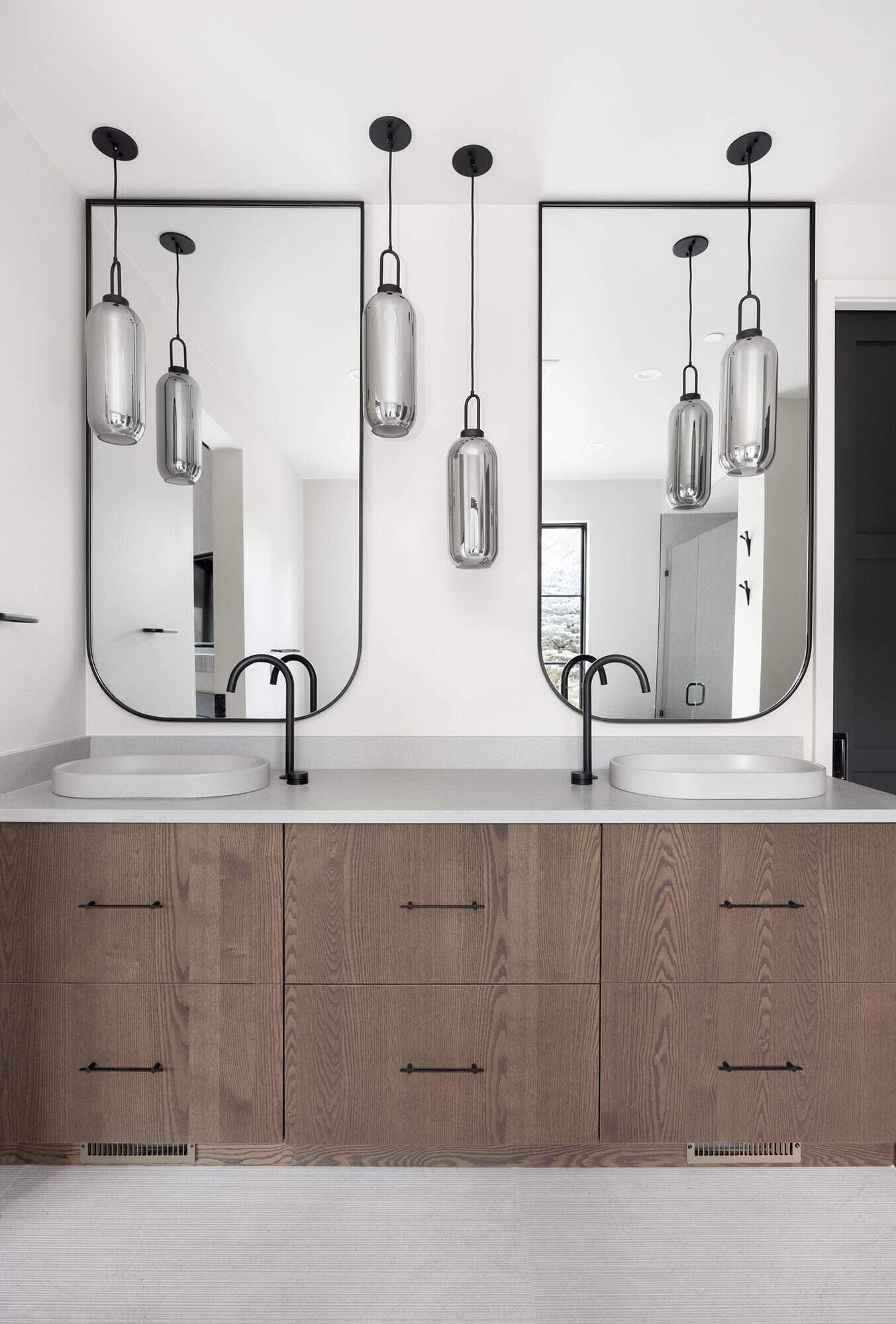 modern rustic bathroom vanity