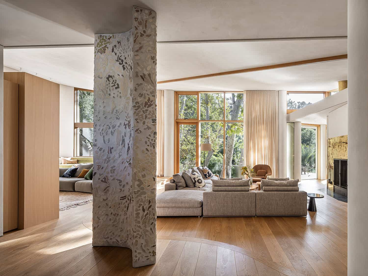 contemporary family room