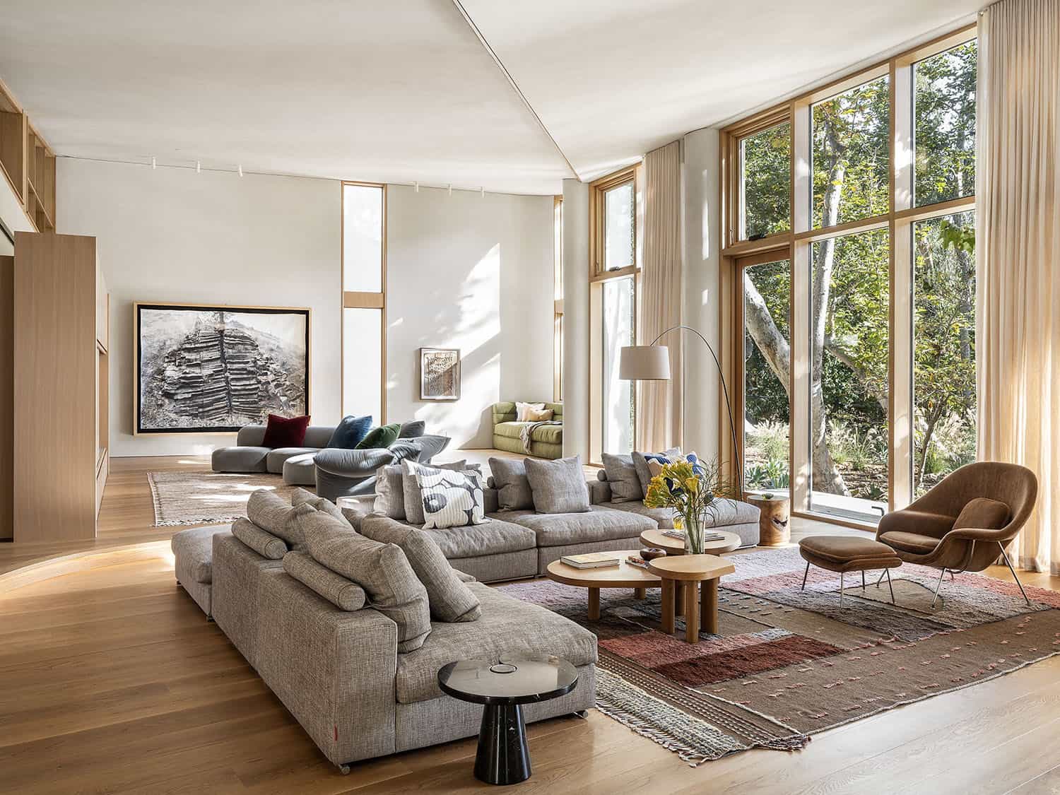 modern organic living room