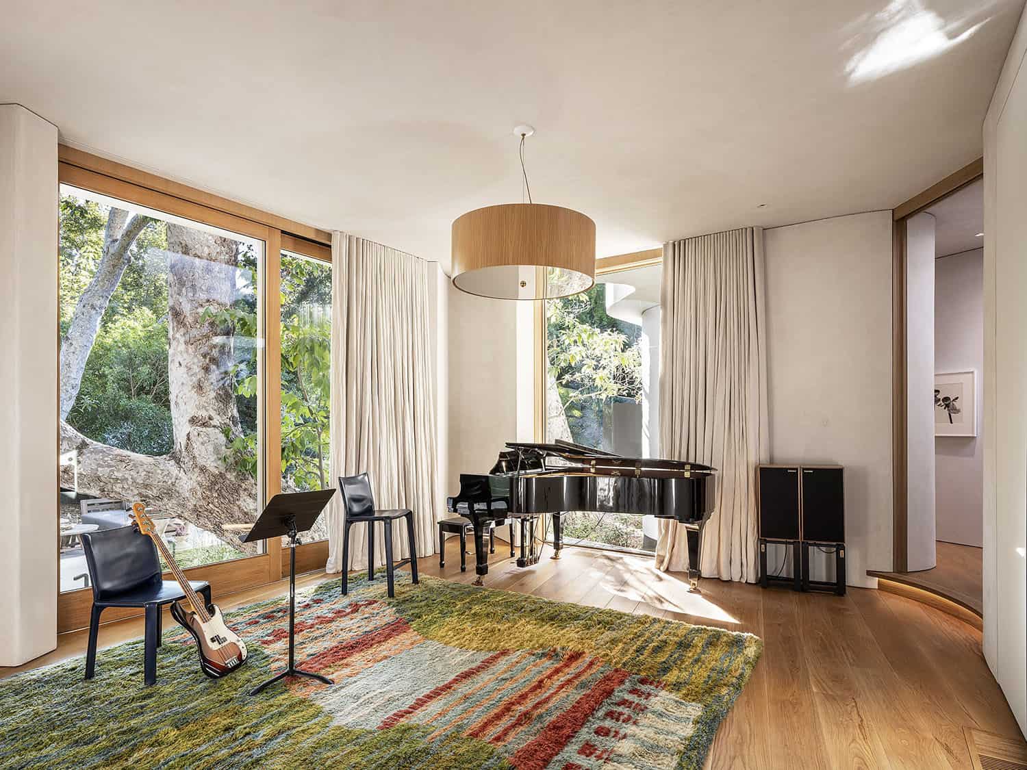 contemporary family room