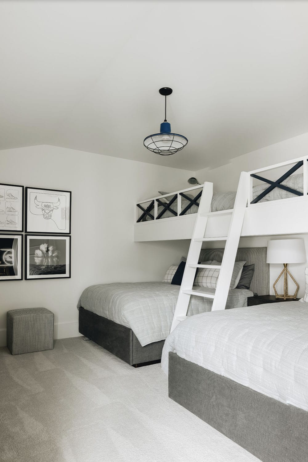 transitional kids bunk bedroom