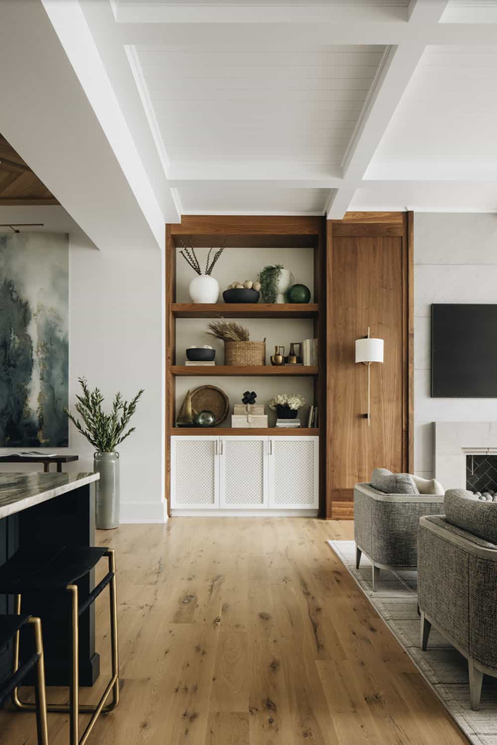 transitional living room