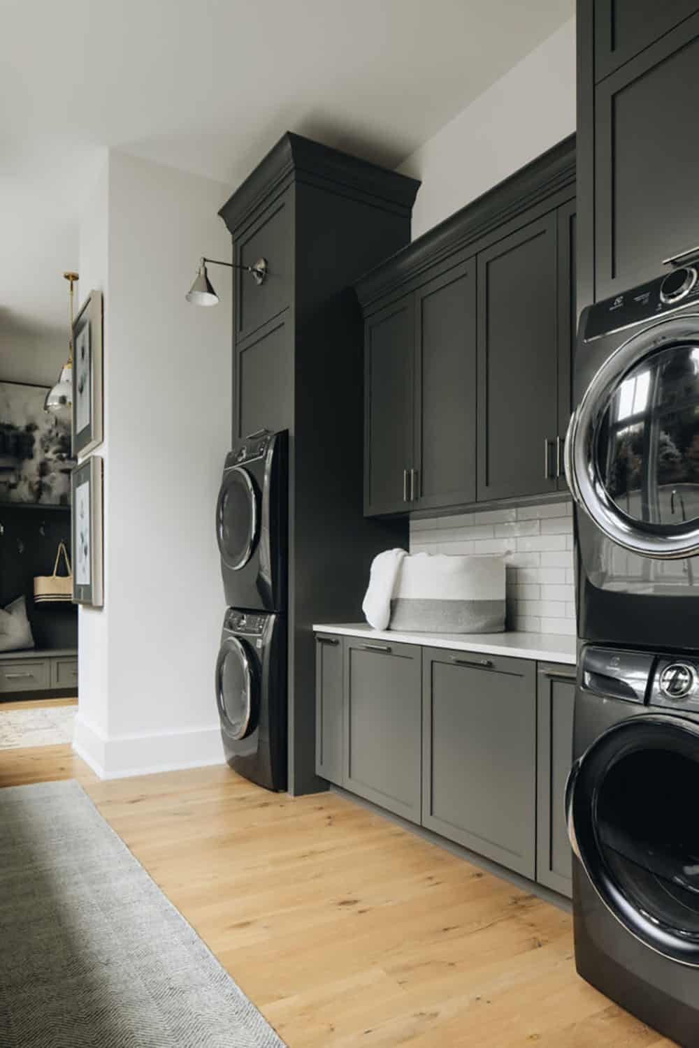 transitional laundry room