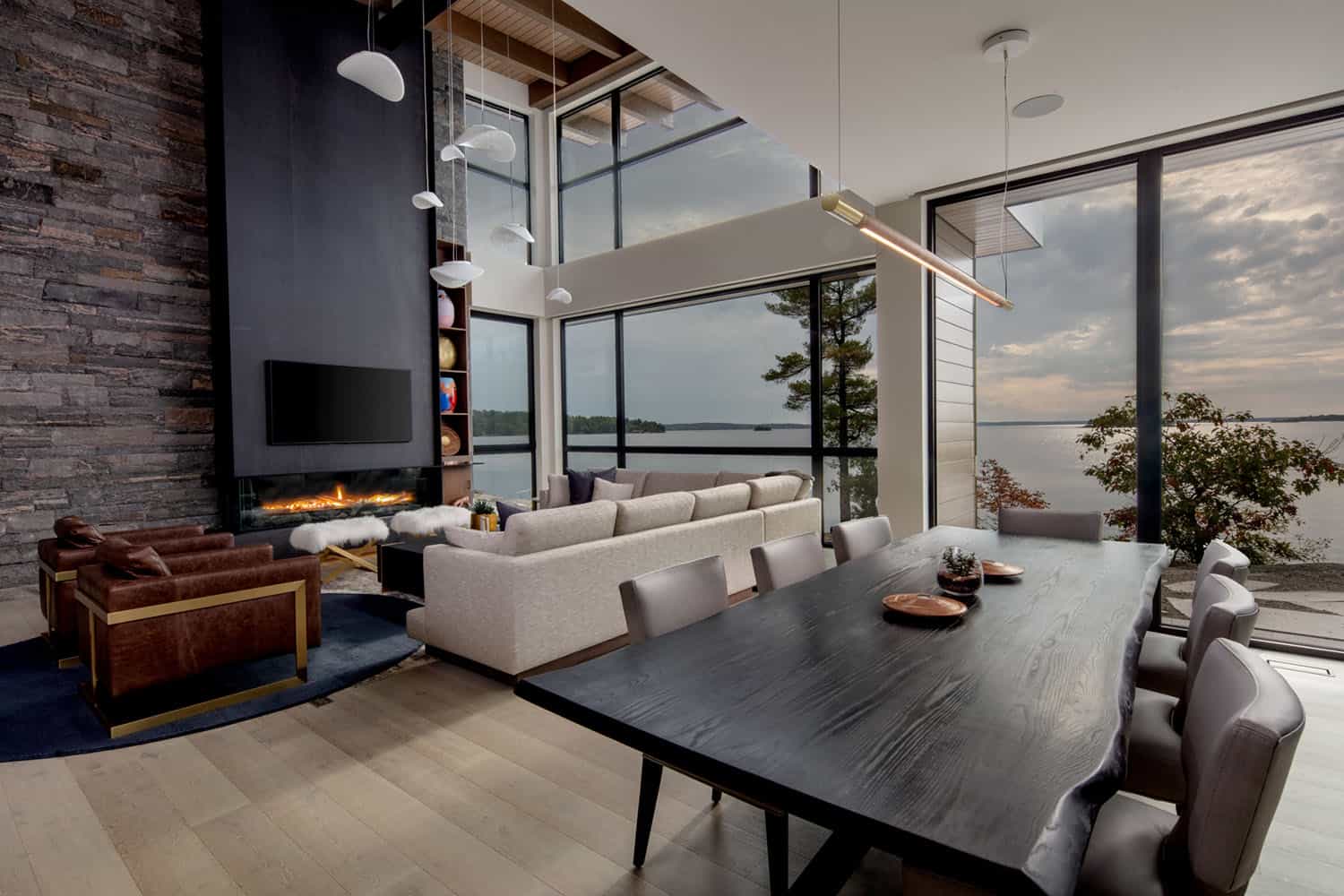 modern diniing and living room 