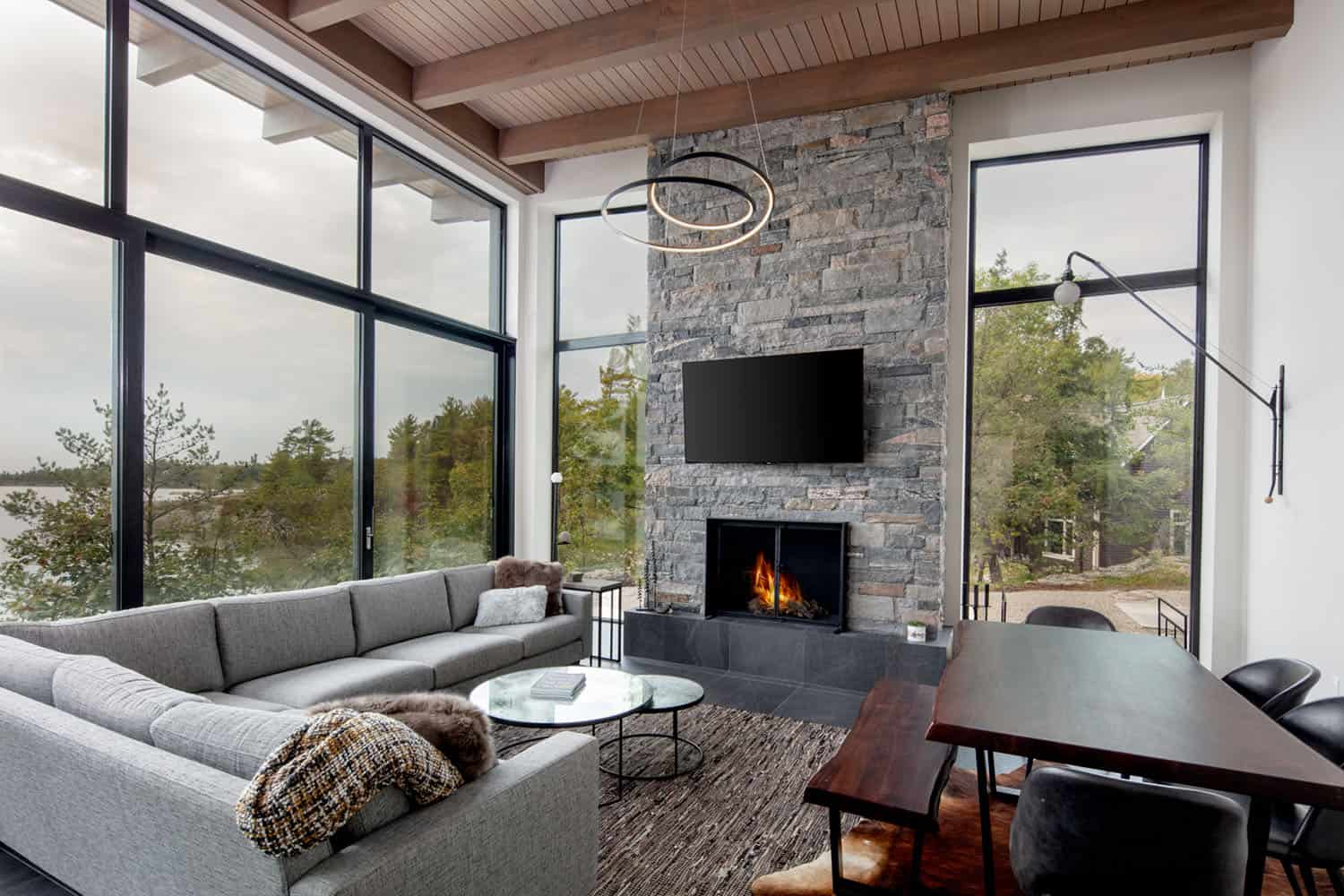 modern screened porch