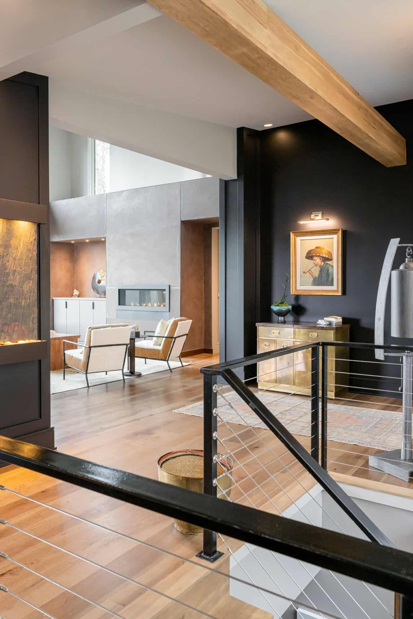 contemporary hallway