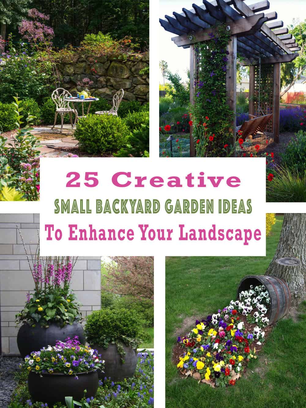 creative small backyard garden ideas cover