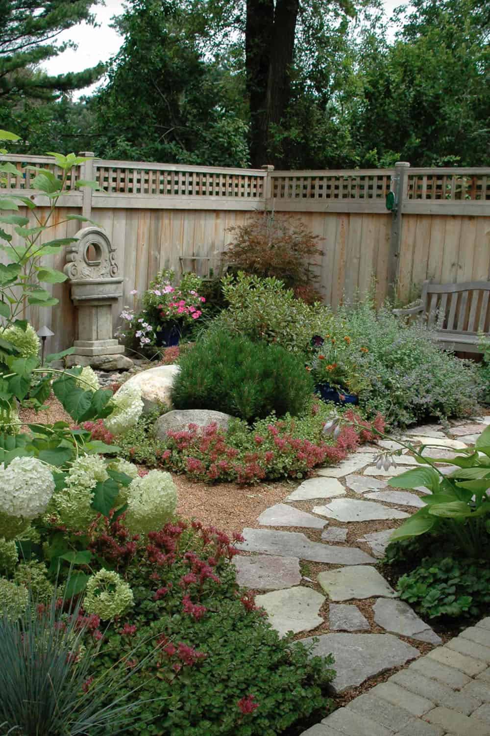 front entry garden pathway