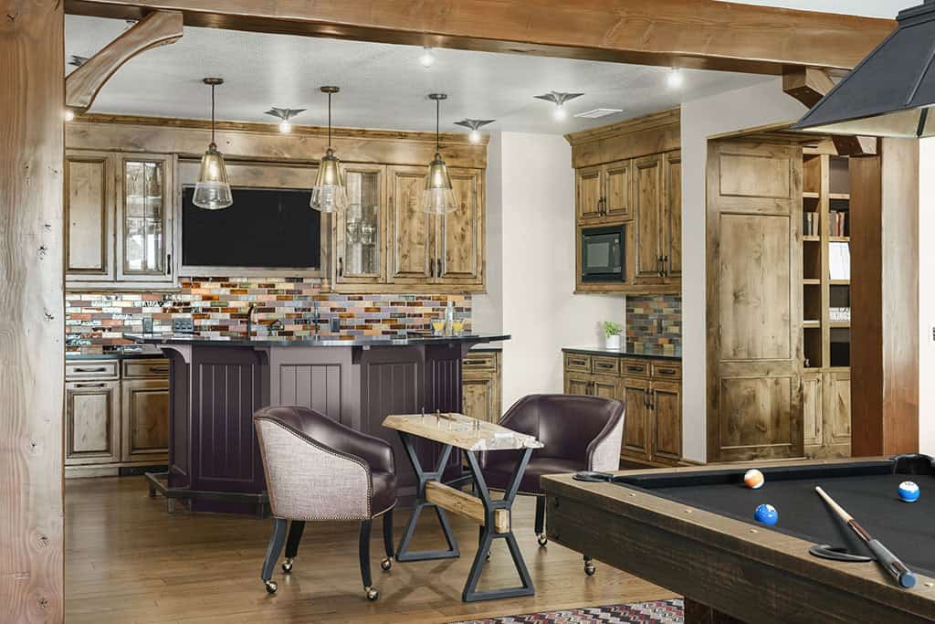 rustic home bar