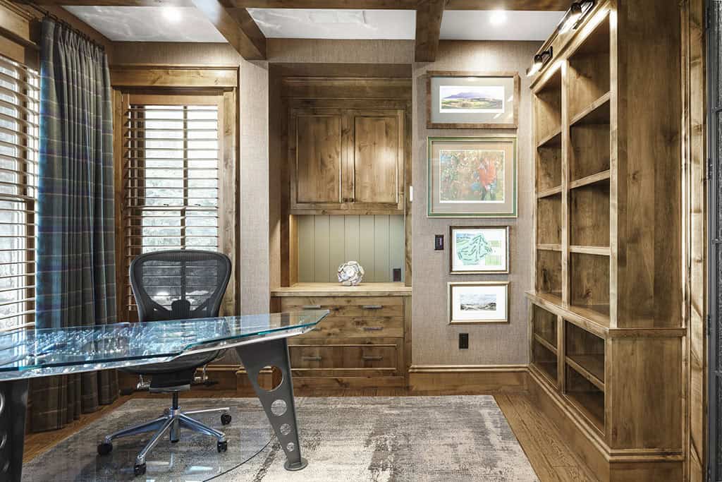 rustic home office