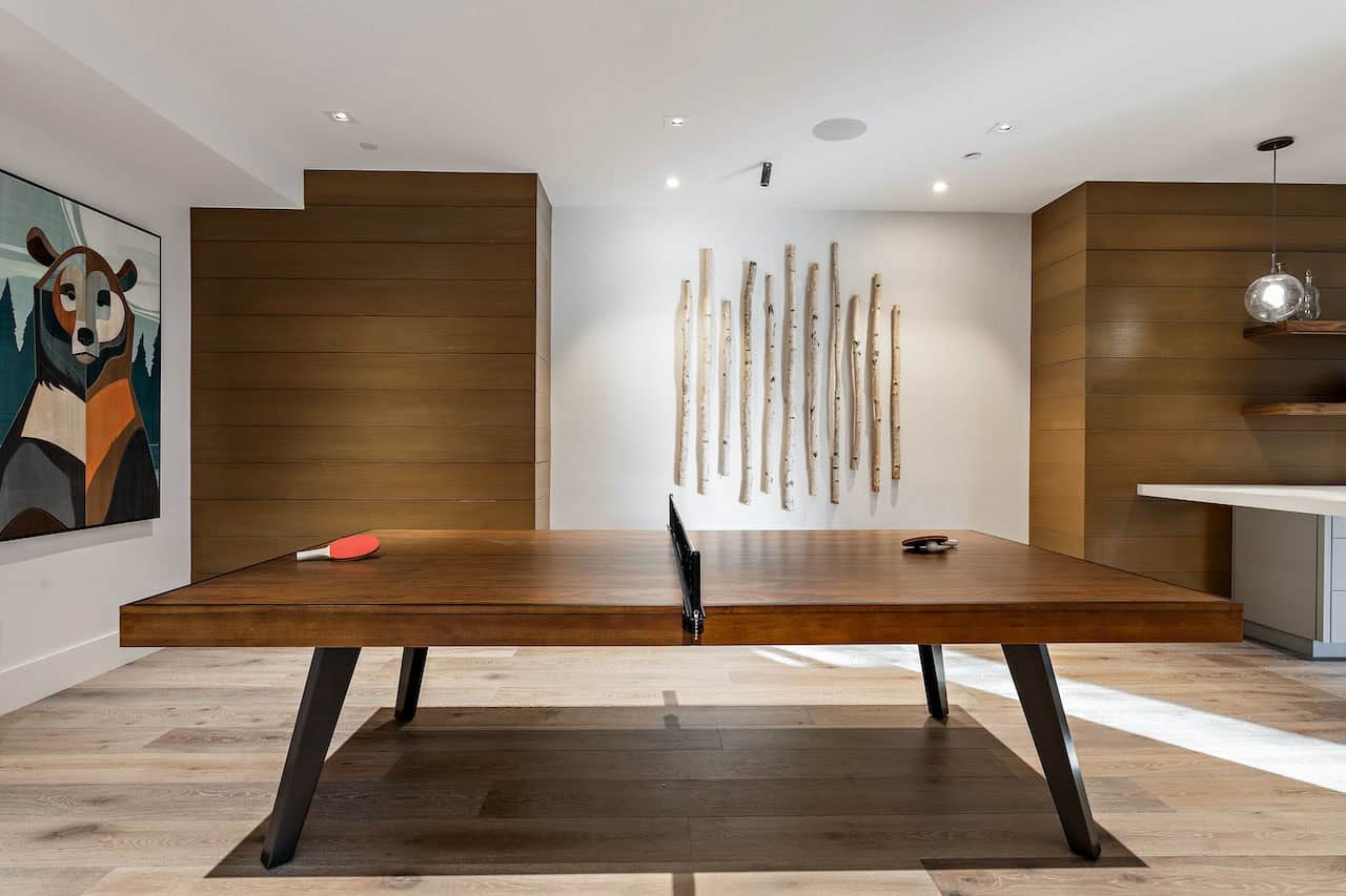 contemporary pool table