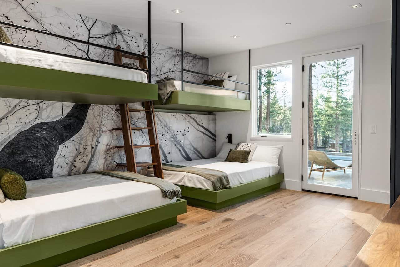 contemporary bunk bedroom
