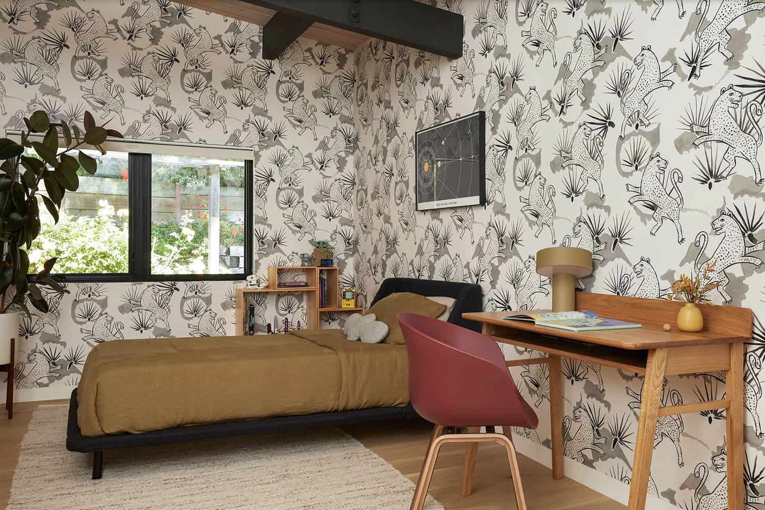 Midcentury kids bedroom