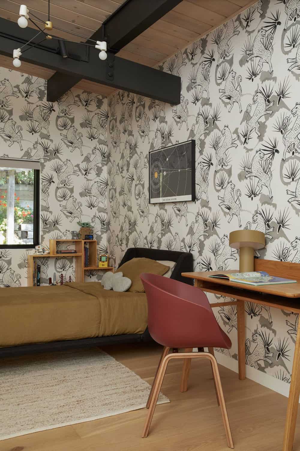 Midcentury kids bedroom