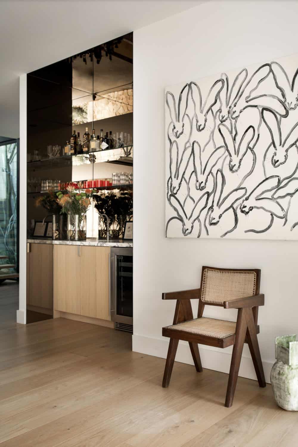 midcentury modern home bar