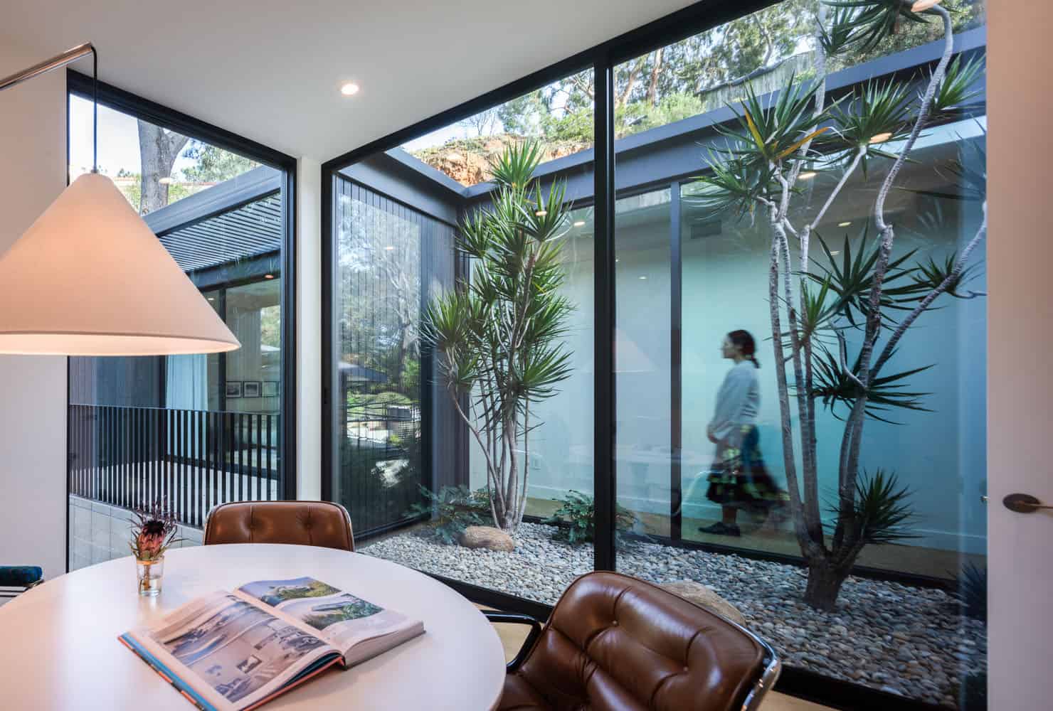midcentury modern atrium