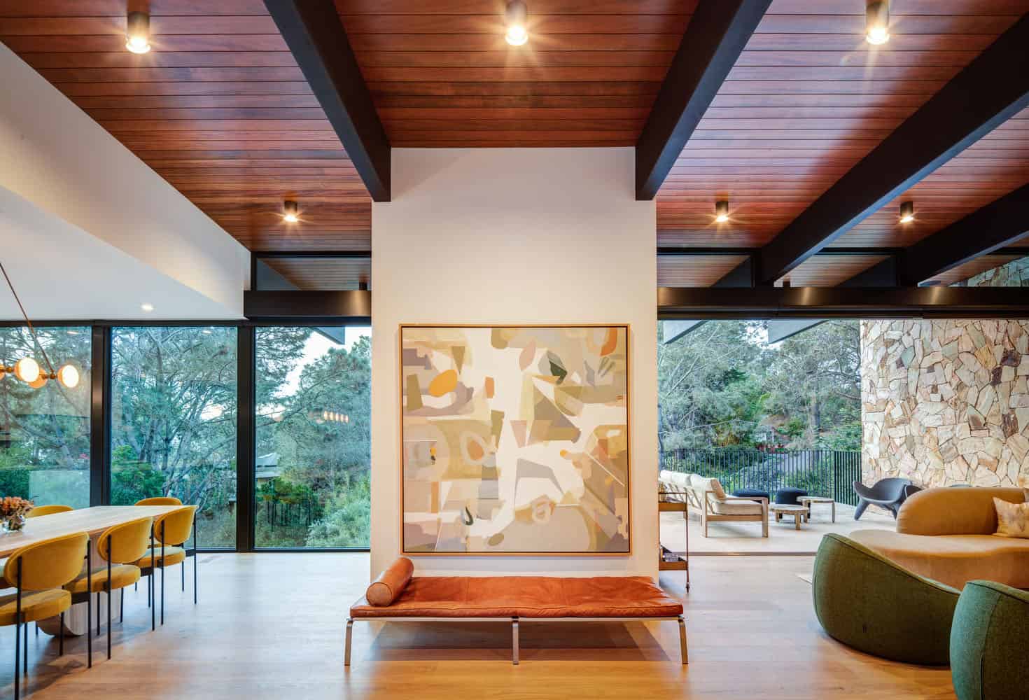 midcentury modern hallway