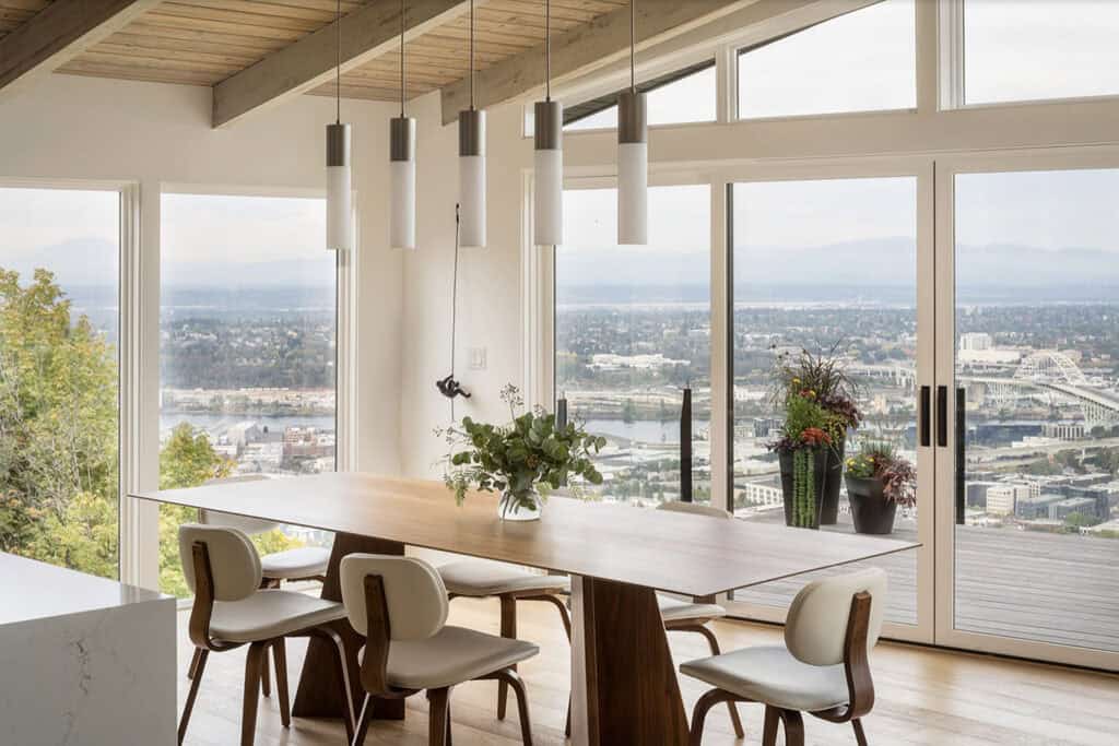 1965 Midcentury modern home gets serene update with Portland skyline views