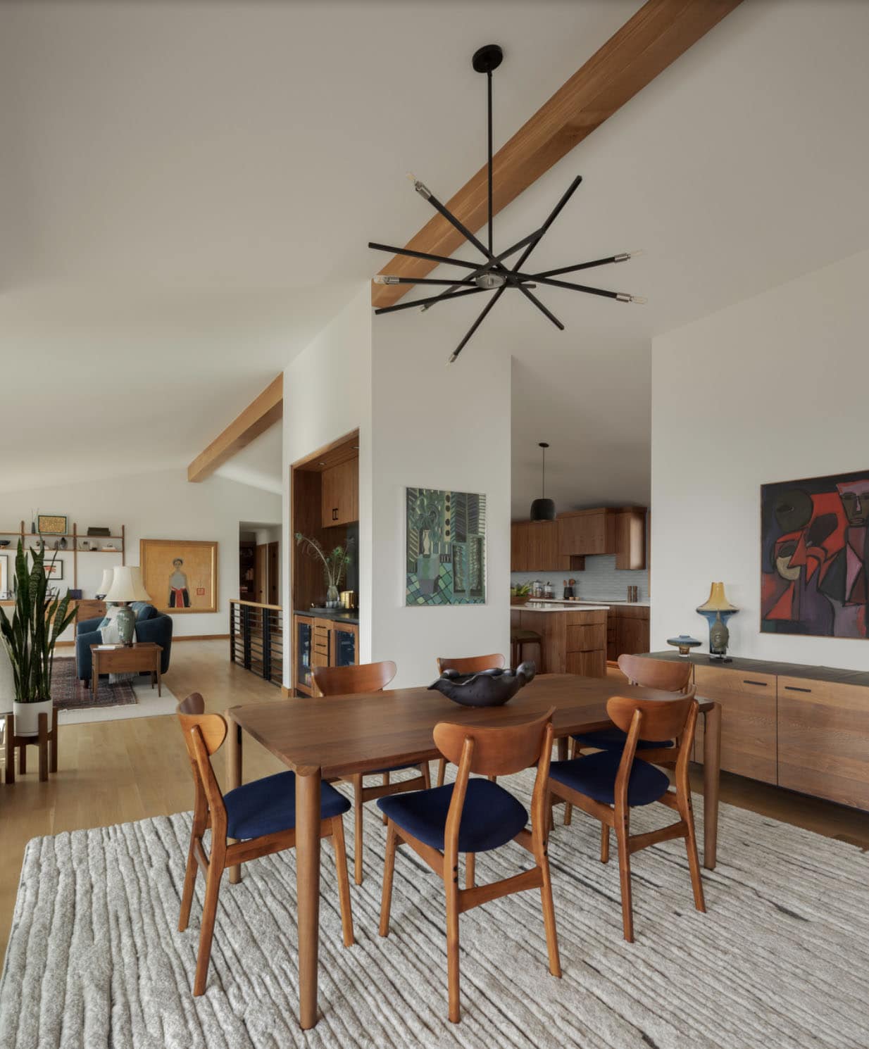 midcentury modern dining room