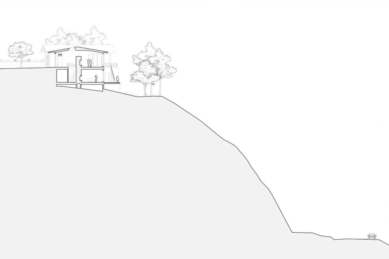 rustic modern mountain home elevation plan