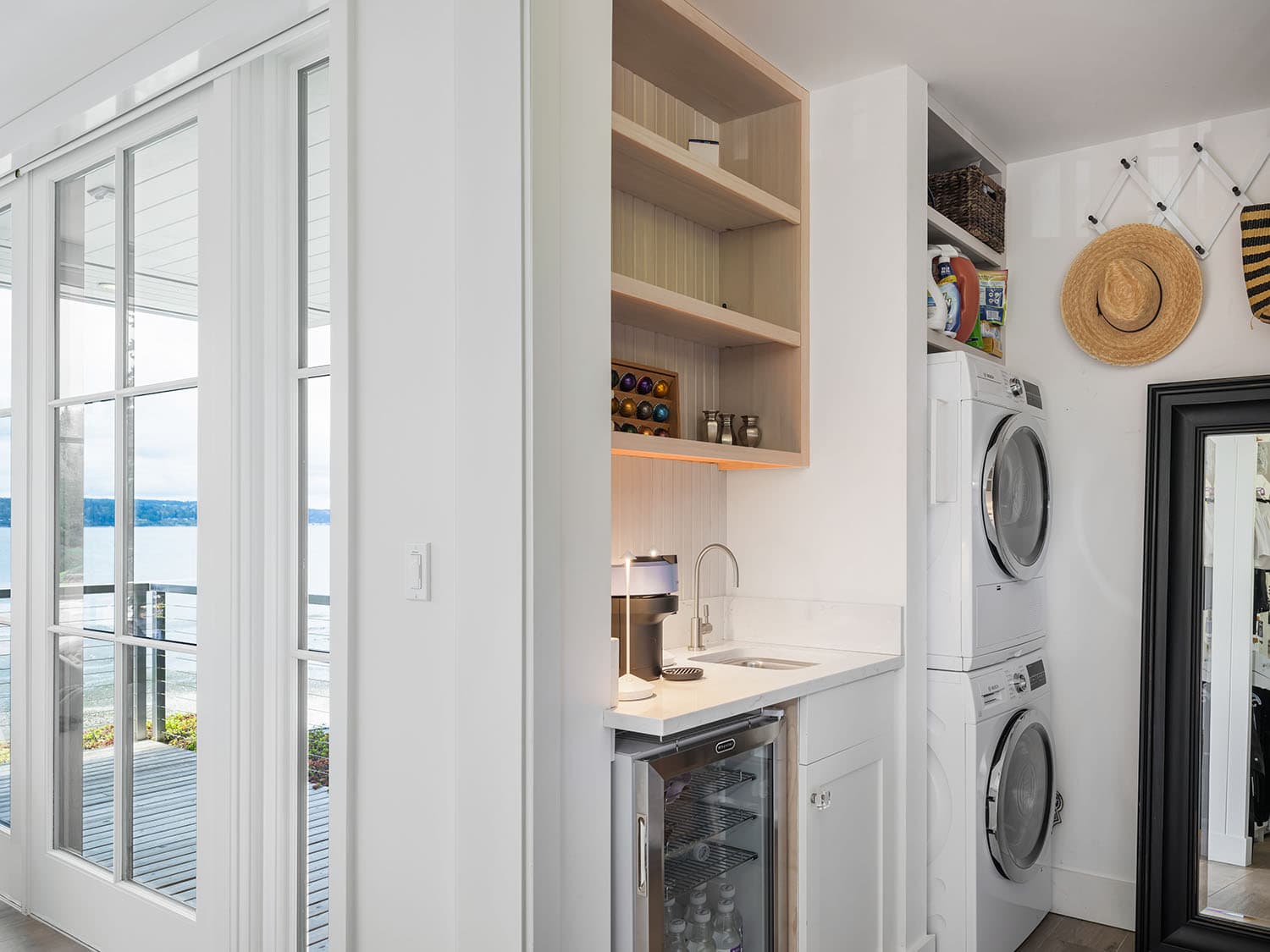 modern farmhouse style laundry room