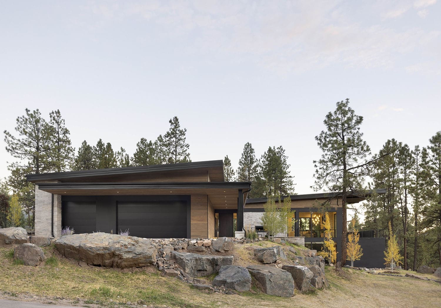 modern mountain home exterior