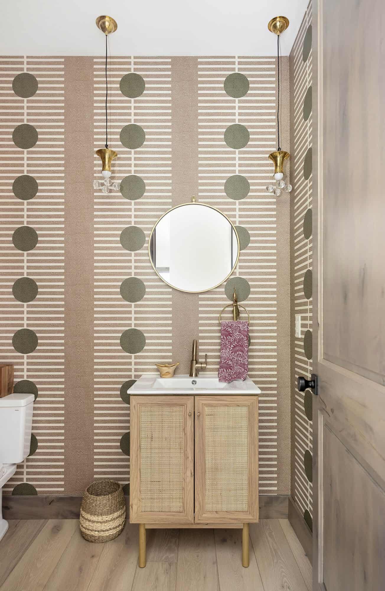 contemporary powder room