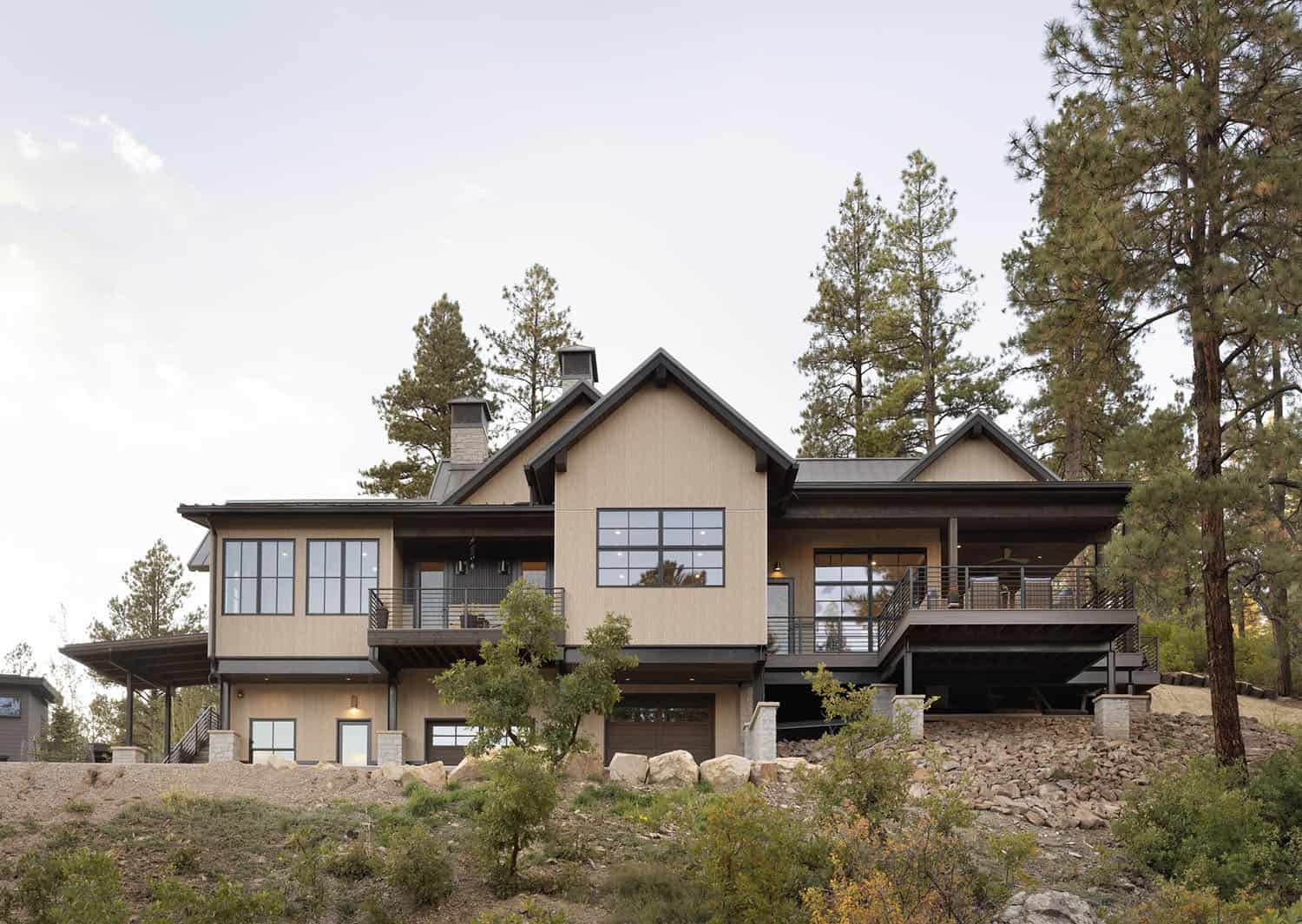 modern mountain home exterior