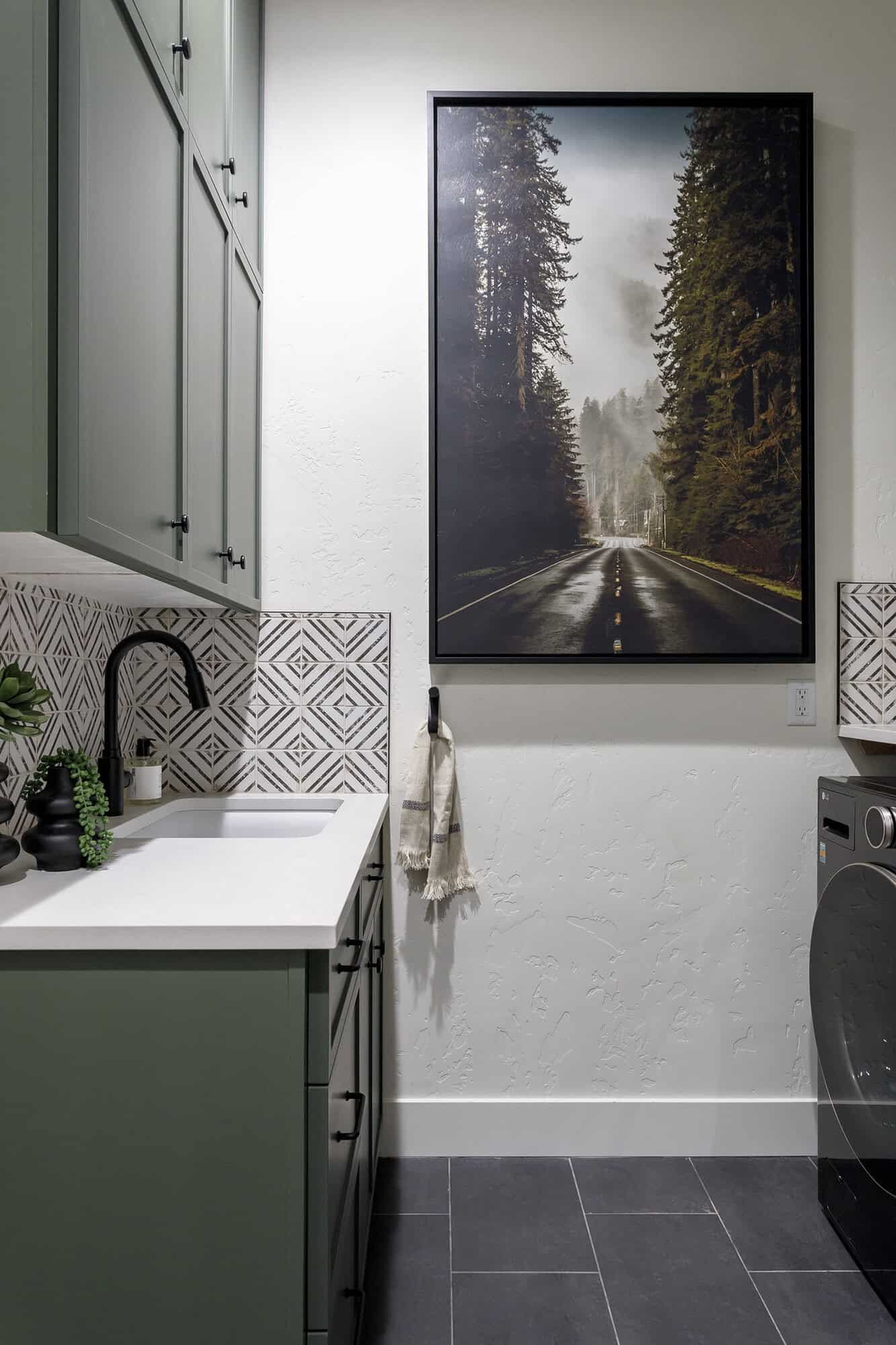 small laundry room