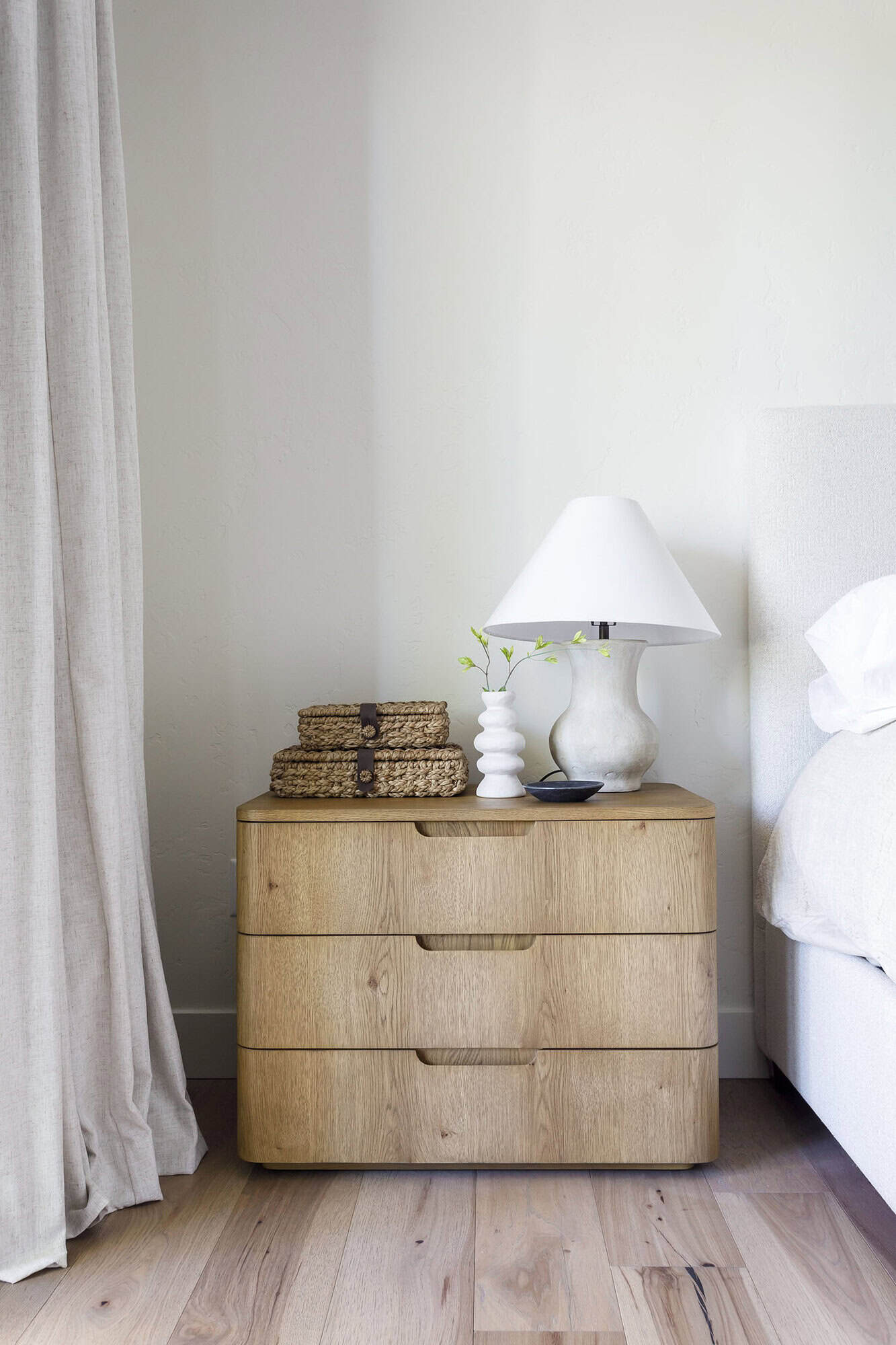 rustic bedroom night table