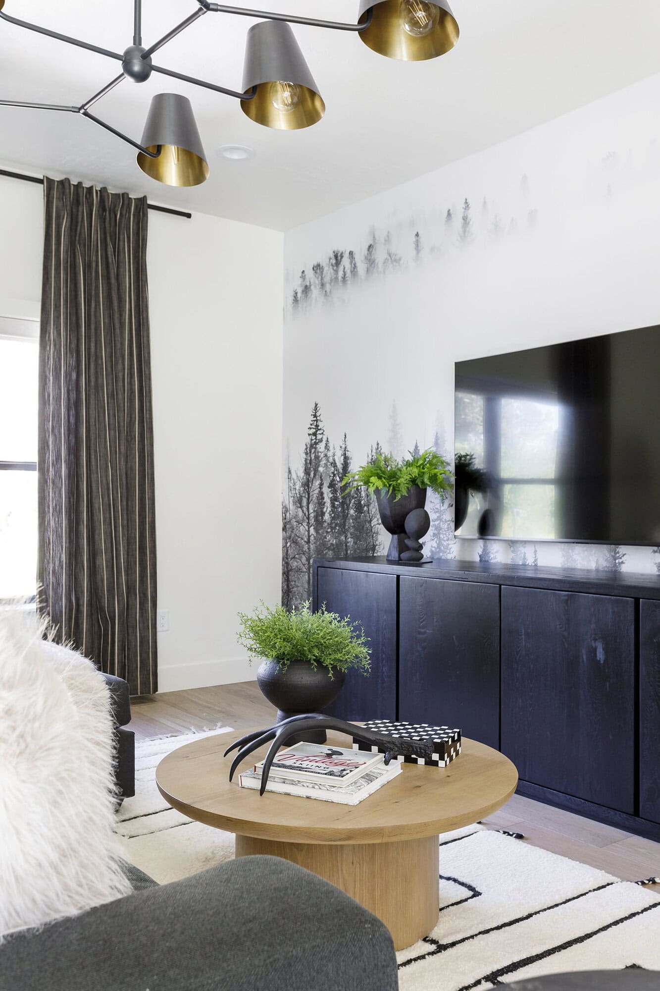 rustic family room