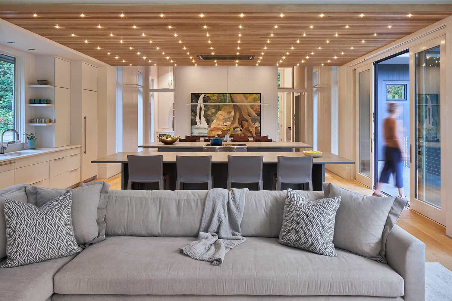 modern living and dining room