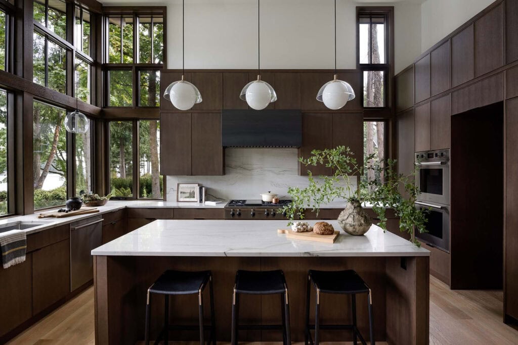 Step inside this beautiful modern woodland retreat on Bainbridge Island