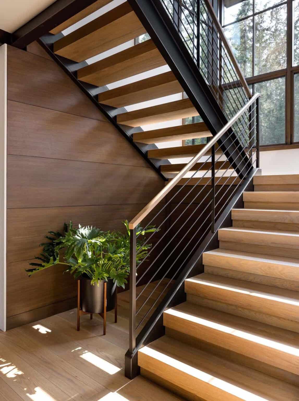 Step inside this beautiful modern woodland retreat on Bainbridge Island