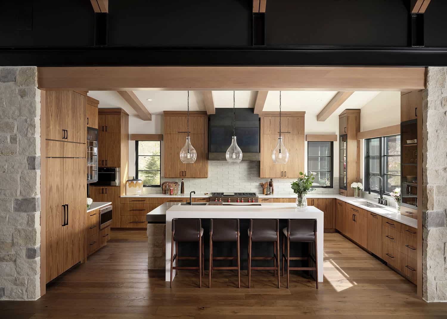 modern mountain style kitchen
