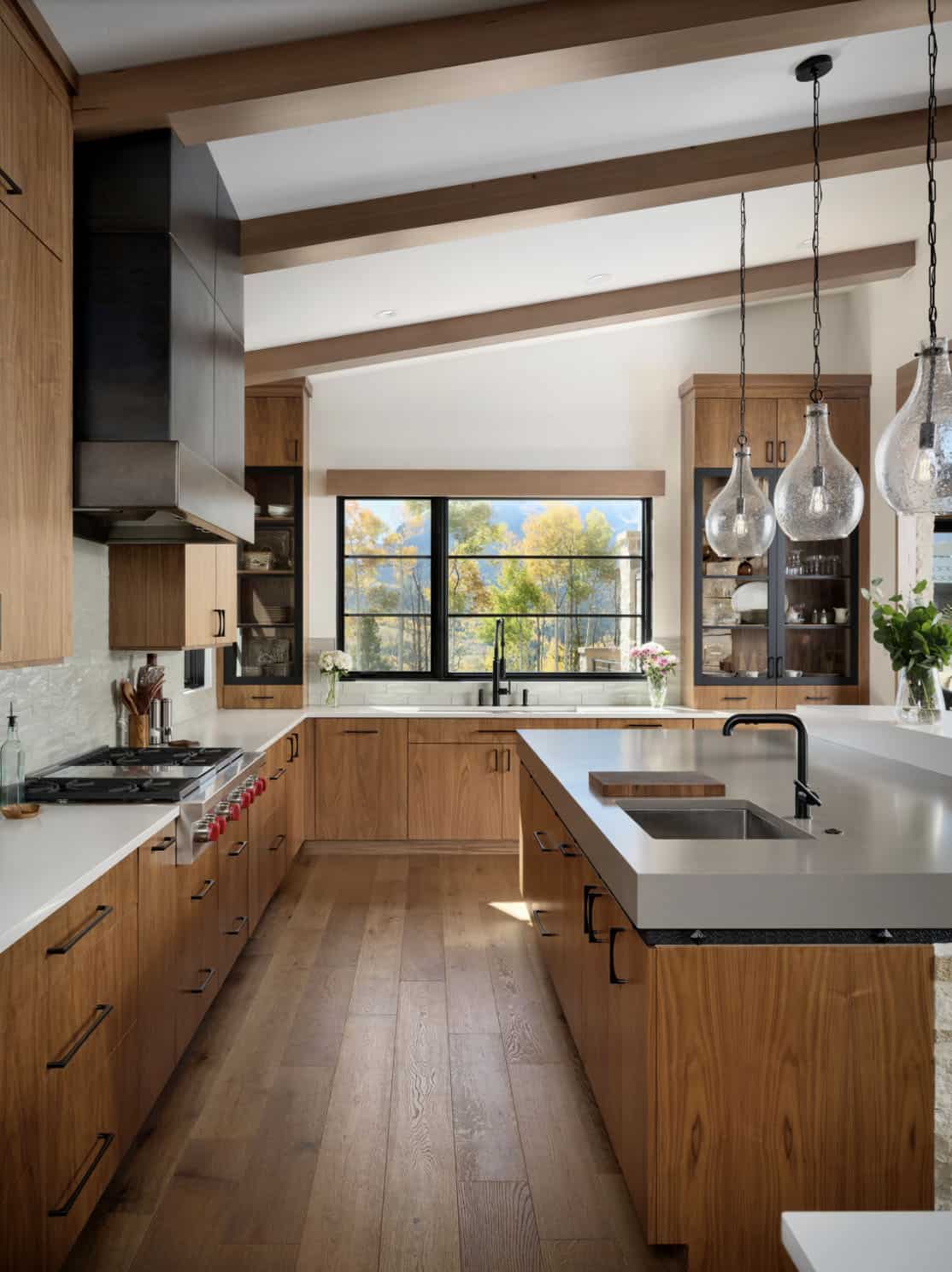 modern mountain style kitchen