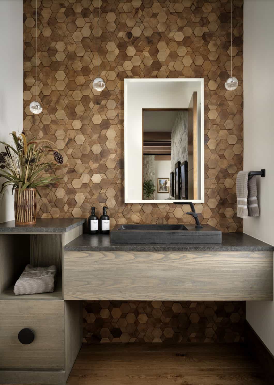 modern powder room