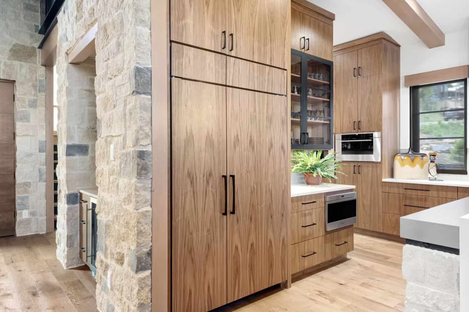 modern mountain style kitchen