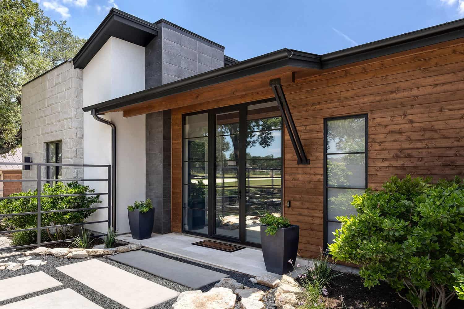 organic modern home exterior