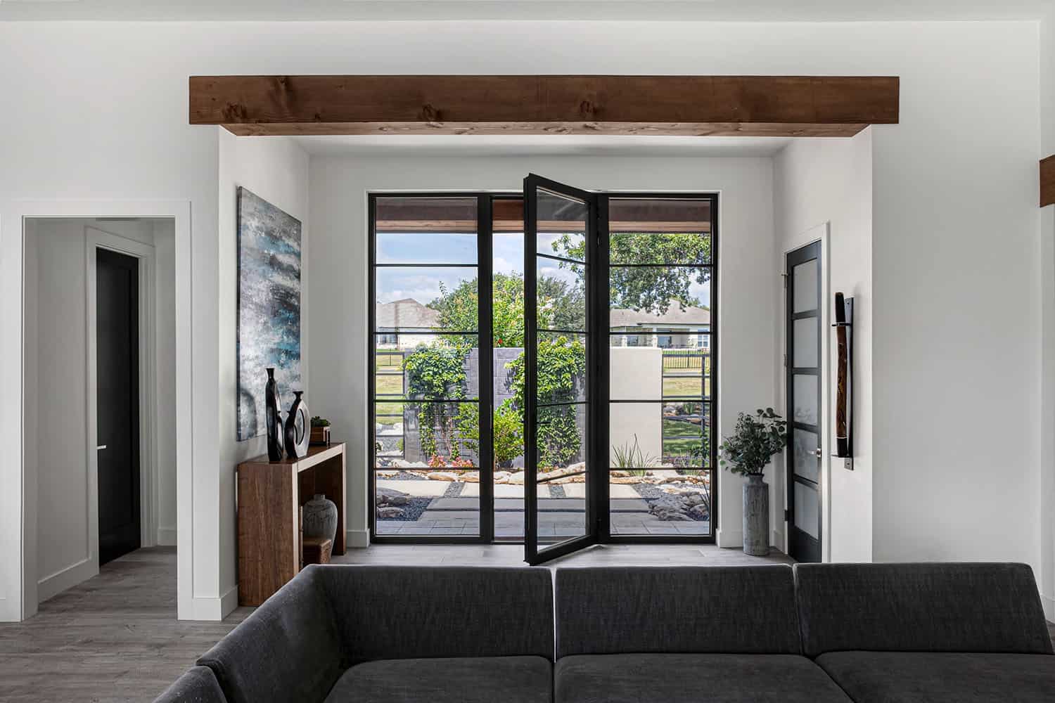 organic modern home entry