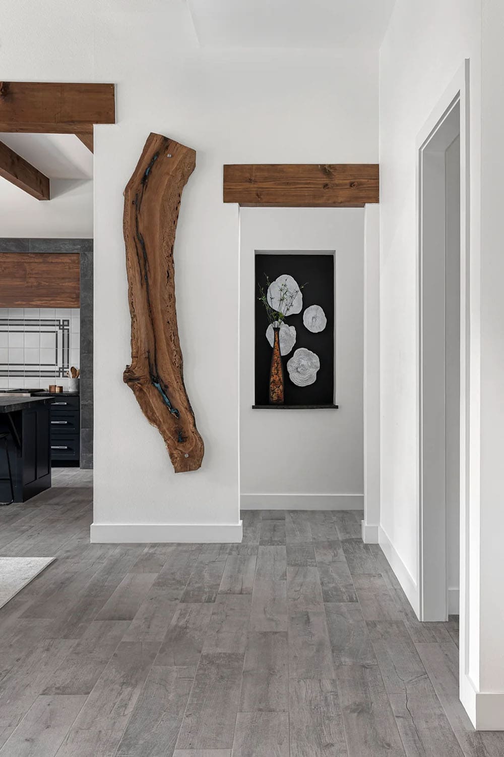 organic modern hallway