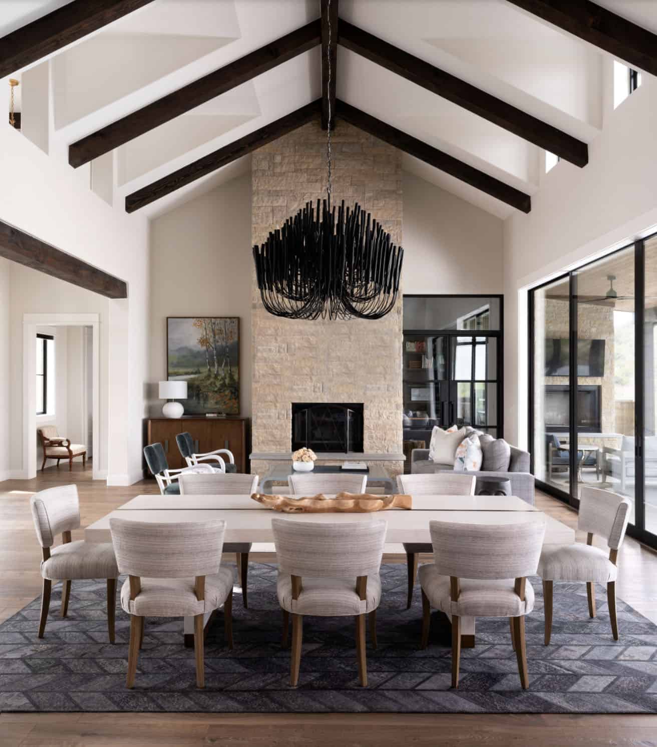 organic modern great room