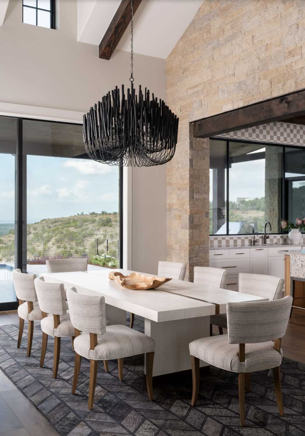 organic modern dining room
