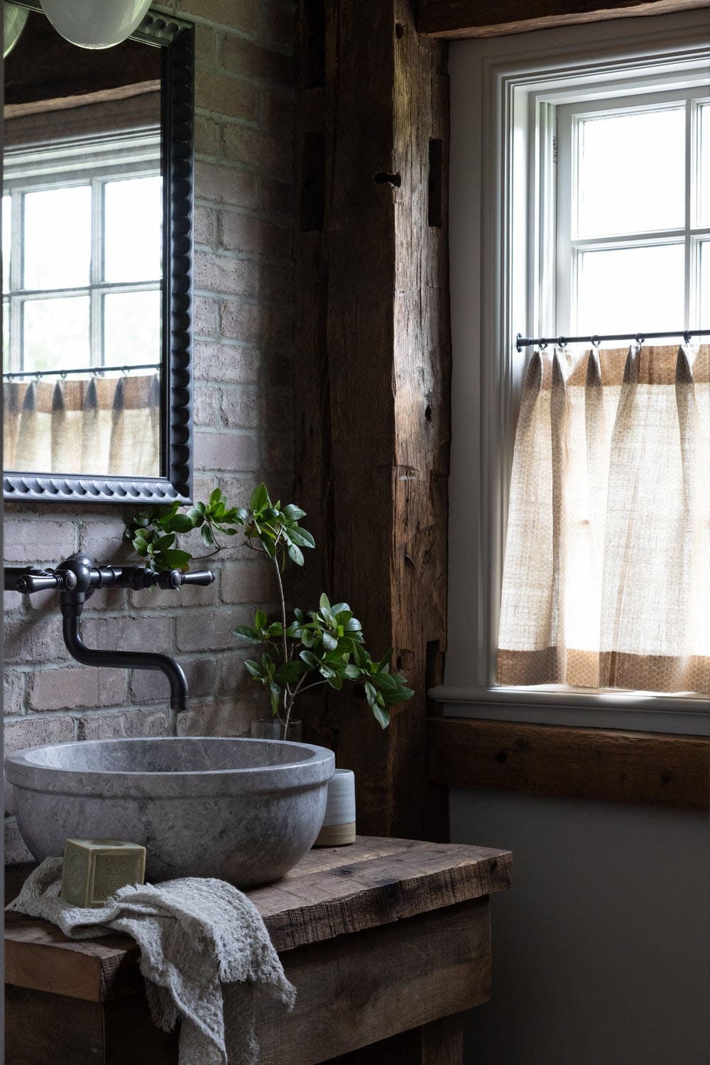 contemporary powder room
