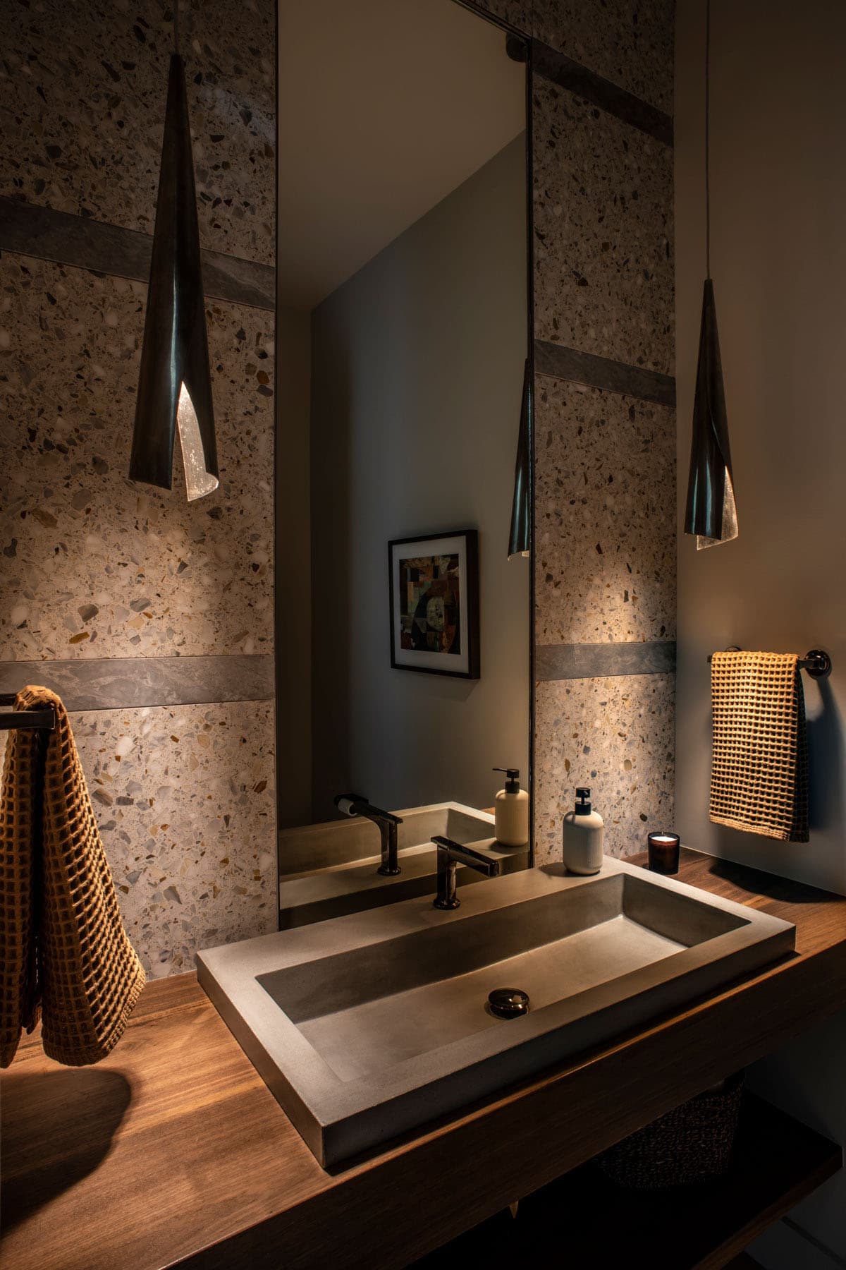 modern powder room