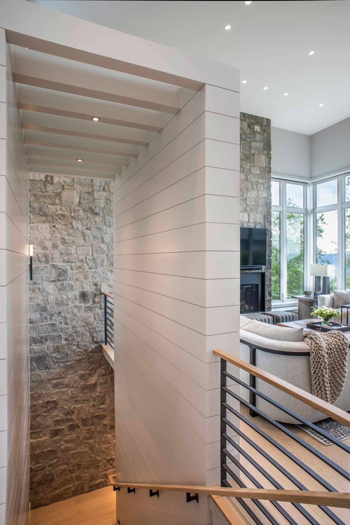 modern upstairs hallway