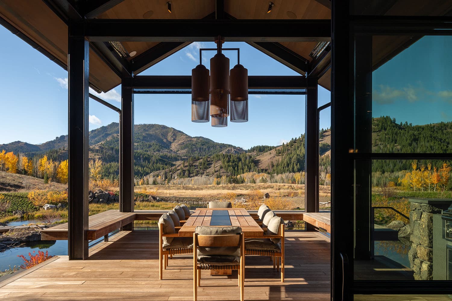 modern screened porch