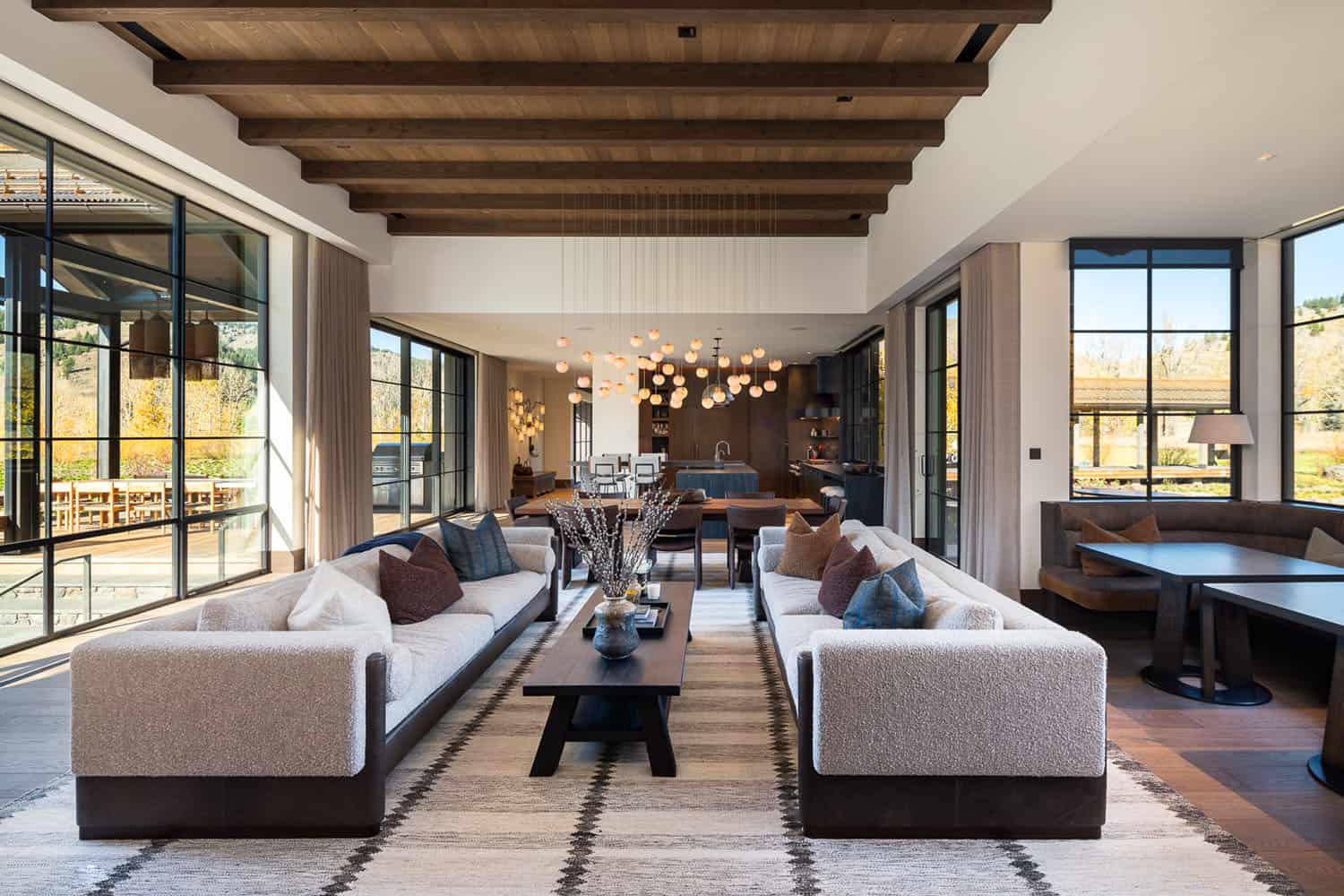 modern rustic living room