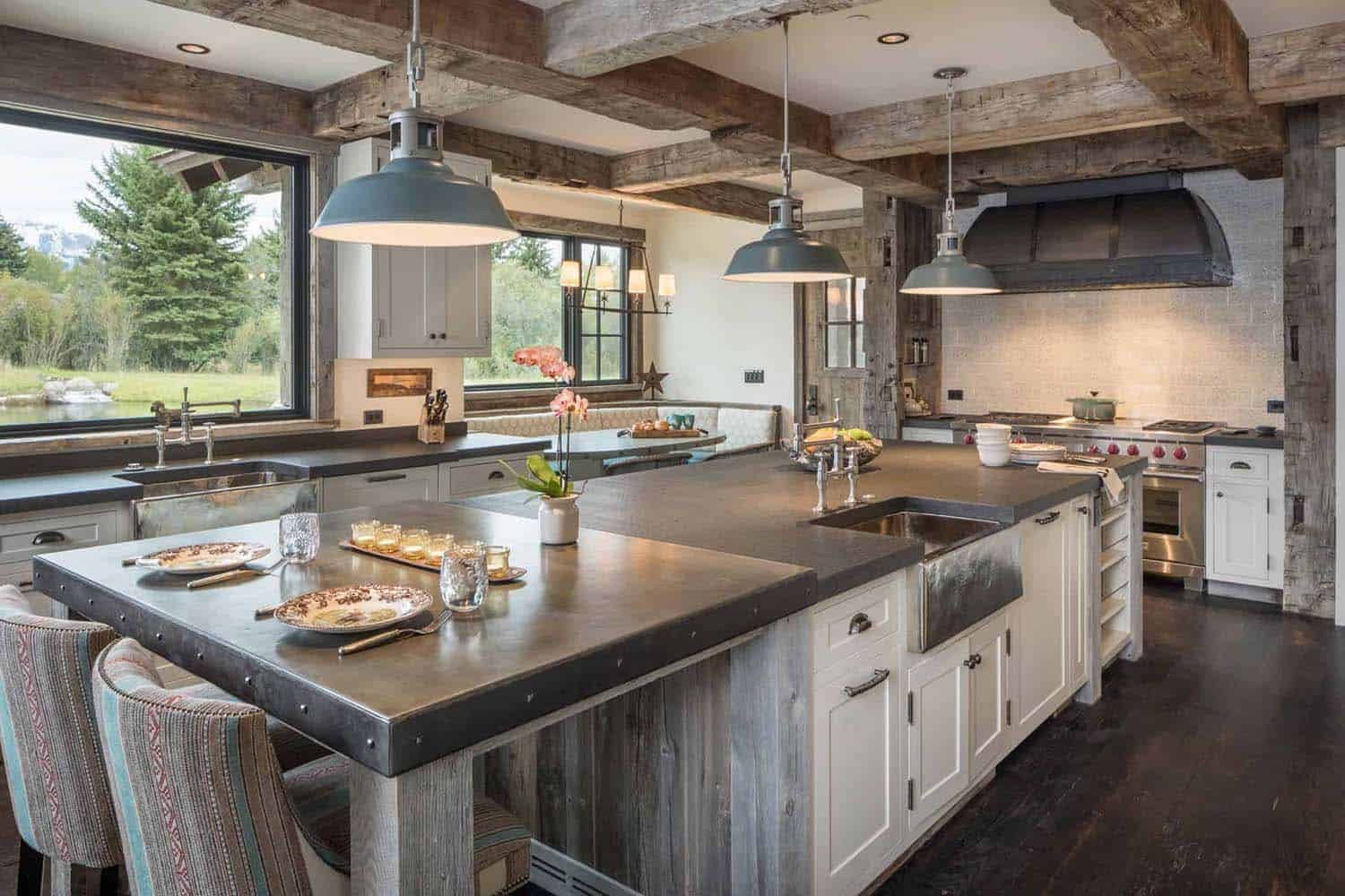 rustic modern kitchen