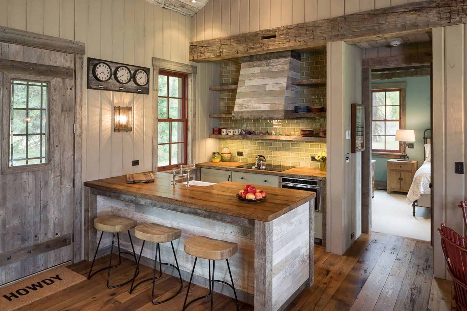 rustic modern kitchen